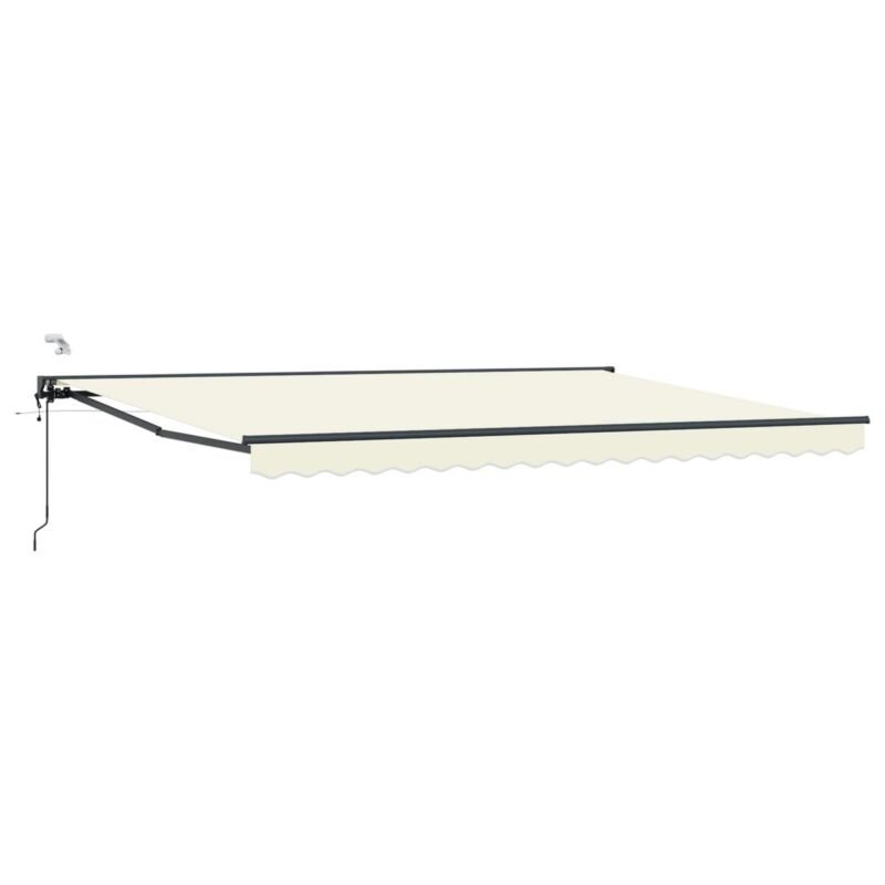 Store banne électrique 4,5 x 3 m – Crème et anthracite