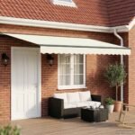 Store banne électrique 4,5 x 3 m – Crème et anthracite