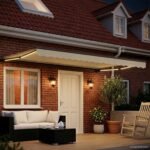 Store banne électrique 4,5 x 3 m – Crème et anthracite