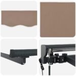 Store banne électrique 3,5 x 2 m – Taupe