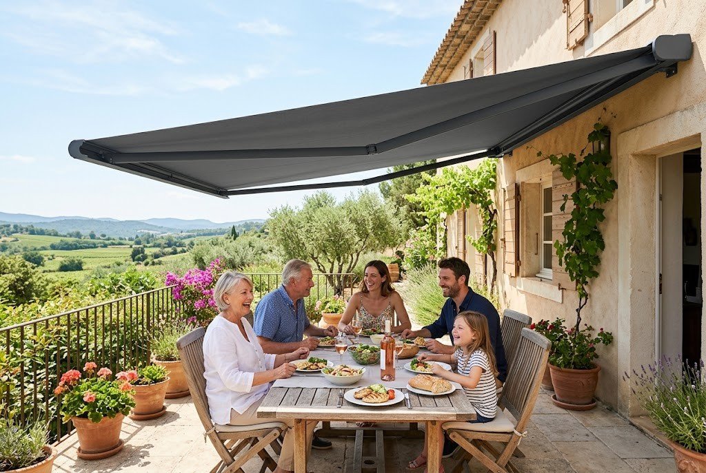 Une terrasse inutilisable dès que le soleil tape ?